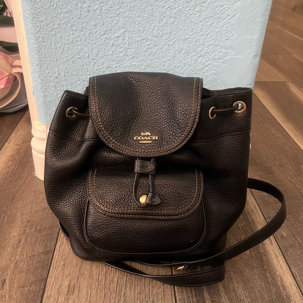 Coach Leather mini backpack